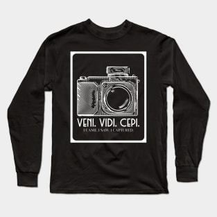 Veni. vidi. cepi. I came, I saw. I captured. Long Sleeve T-Shirt